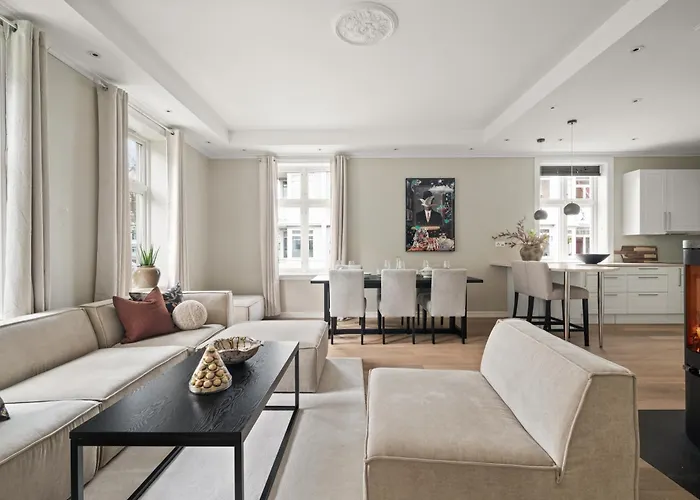 דירה Scandinavian Luxury In Bergen's Finest Street